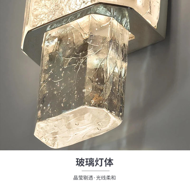 applique murale en cristal design moderne pour intérieur élégant