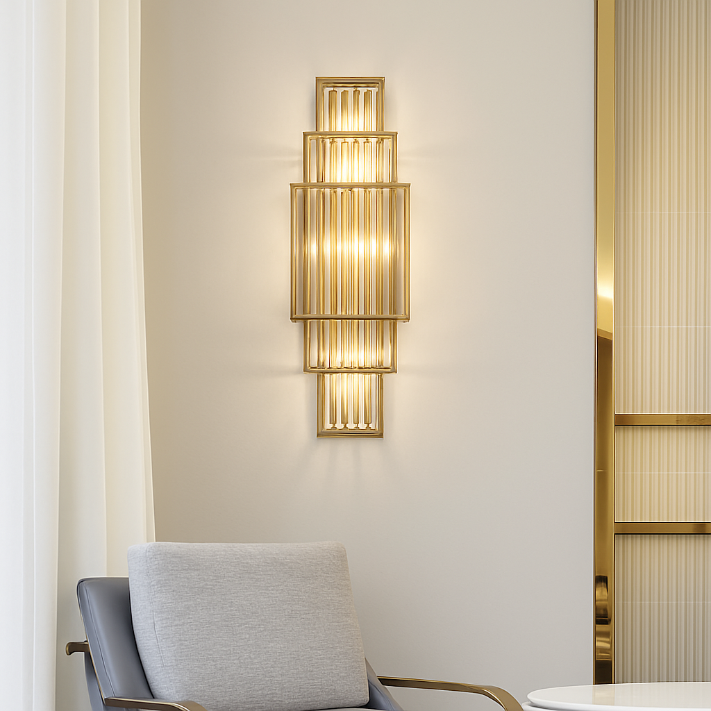 applique murale en cristal design pour décoration intérieure élégante
