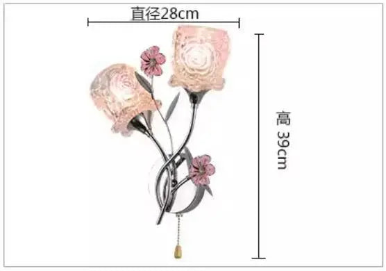 applique murale en cristal doré pour intérieur décoratif
