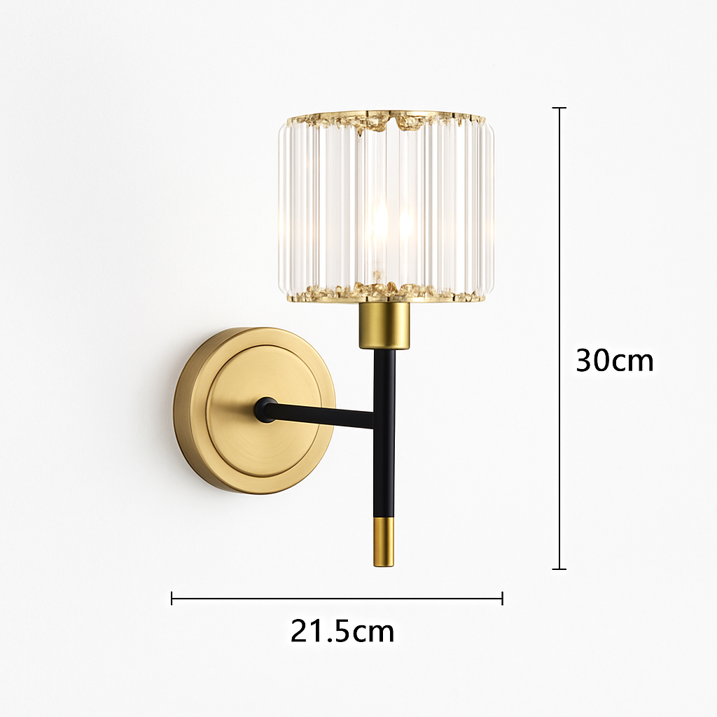 applique murale en cristal moderne pour décoration intérieure élégante