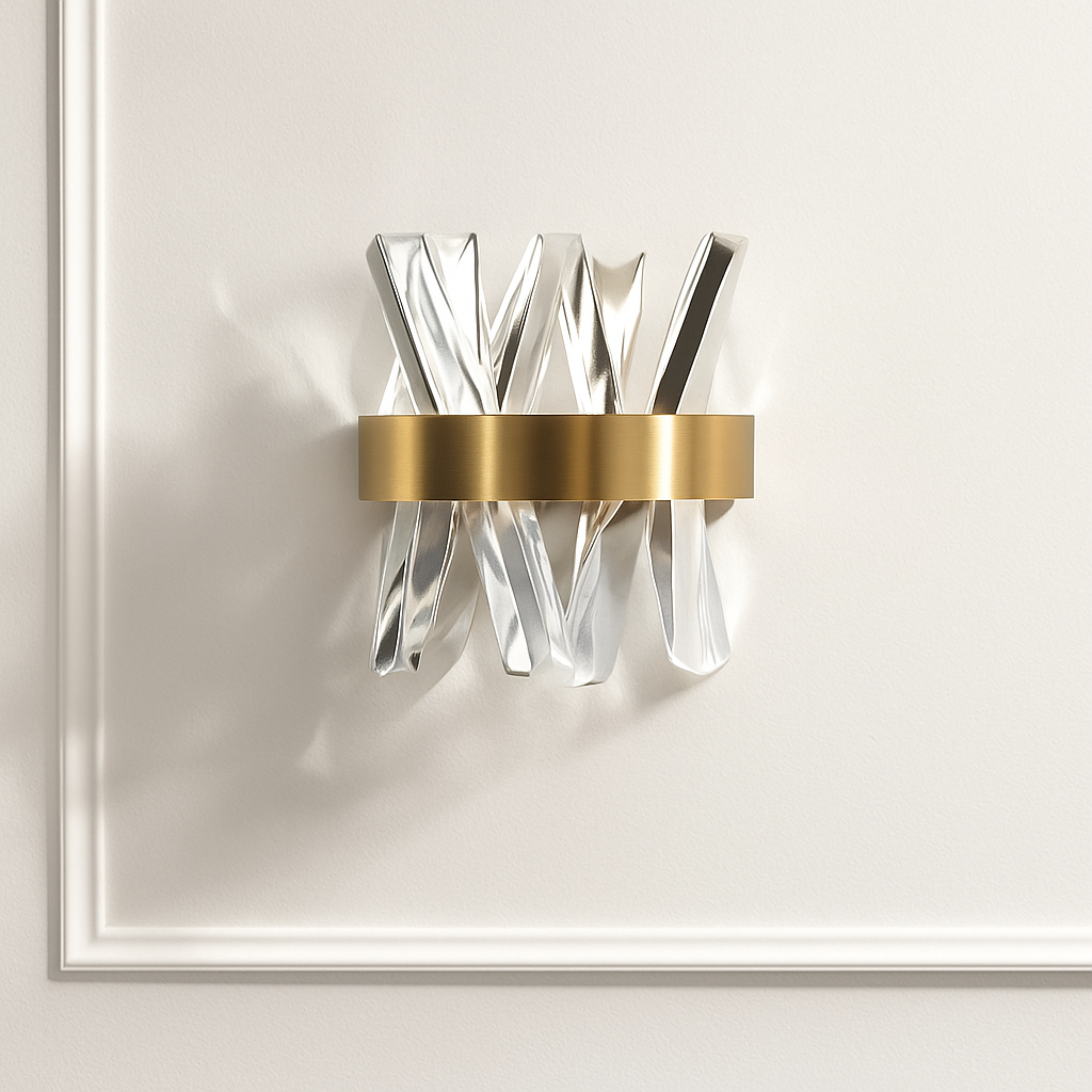 applique murale en cristal moderne pour décoration intérieure élégante