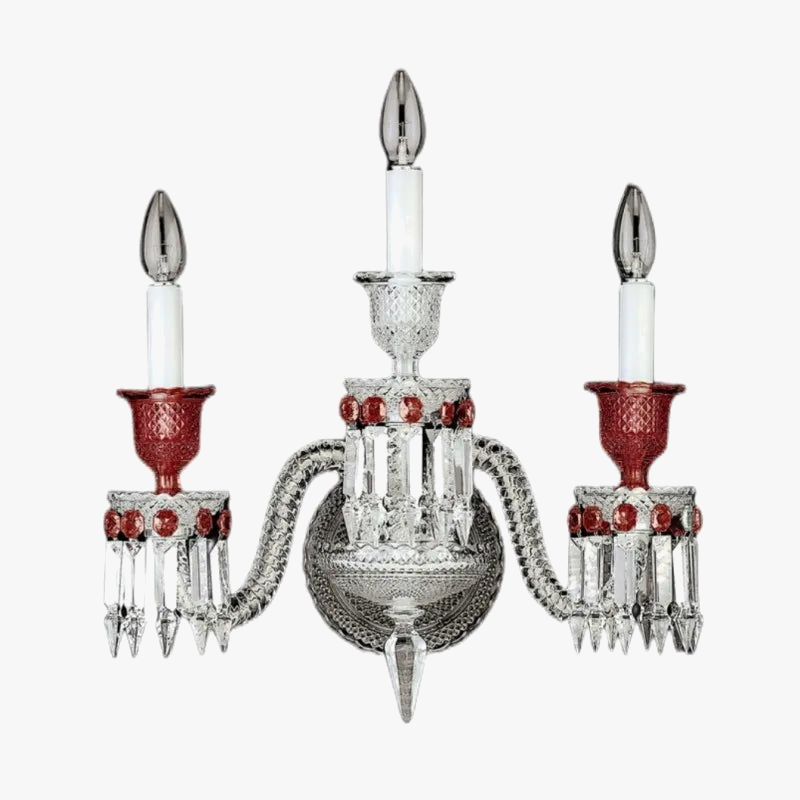 applique murale en cristal pour décoration intérieure luxe moderne