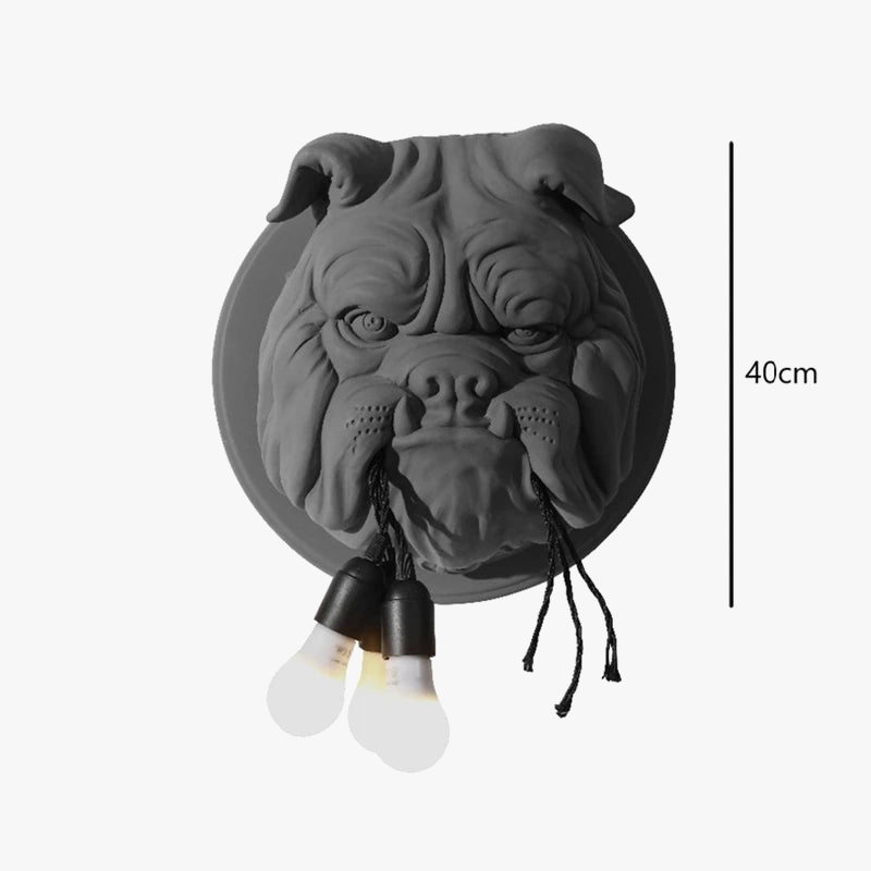 applique murale en forme de chien pour décoration personnalisée