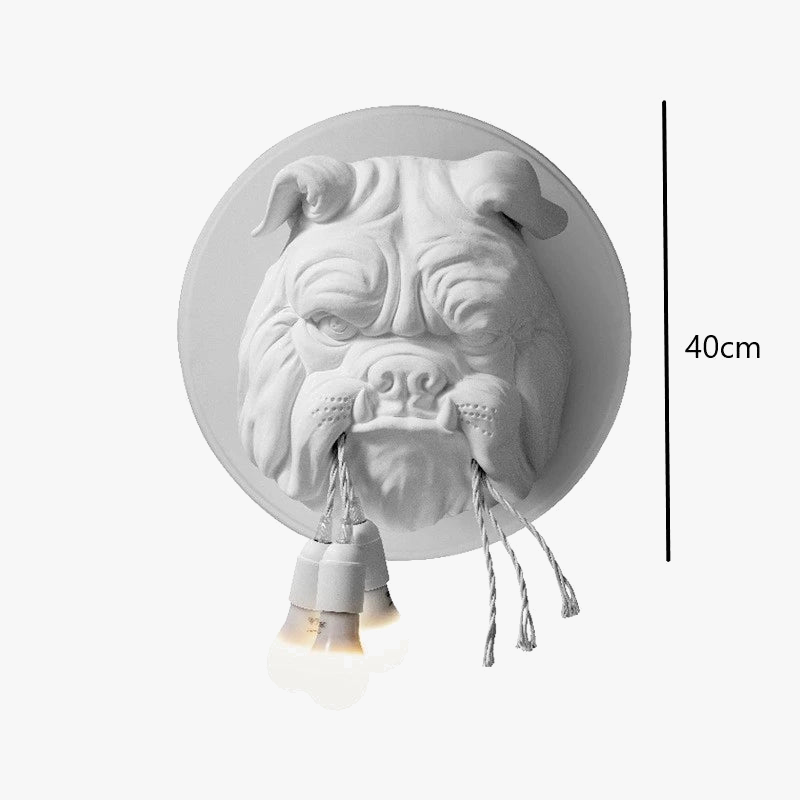 applique murale en forme de chien pour décoration personnalisée