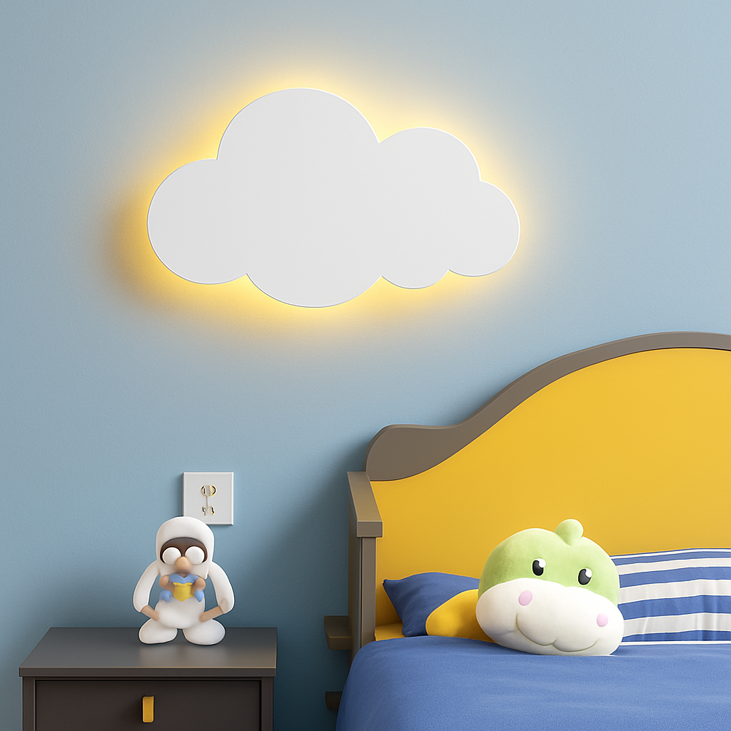 Applique murale en forme de nuage pour chambre de bébé