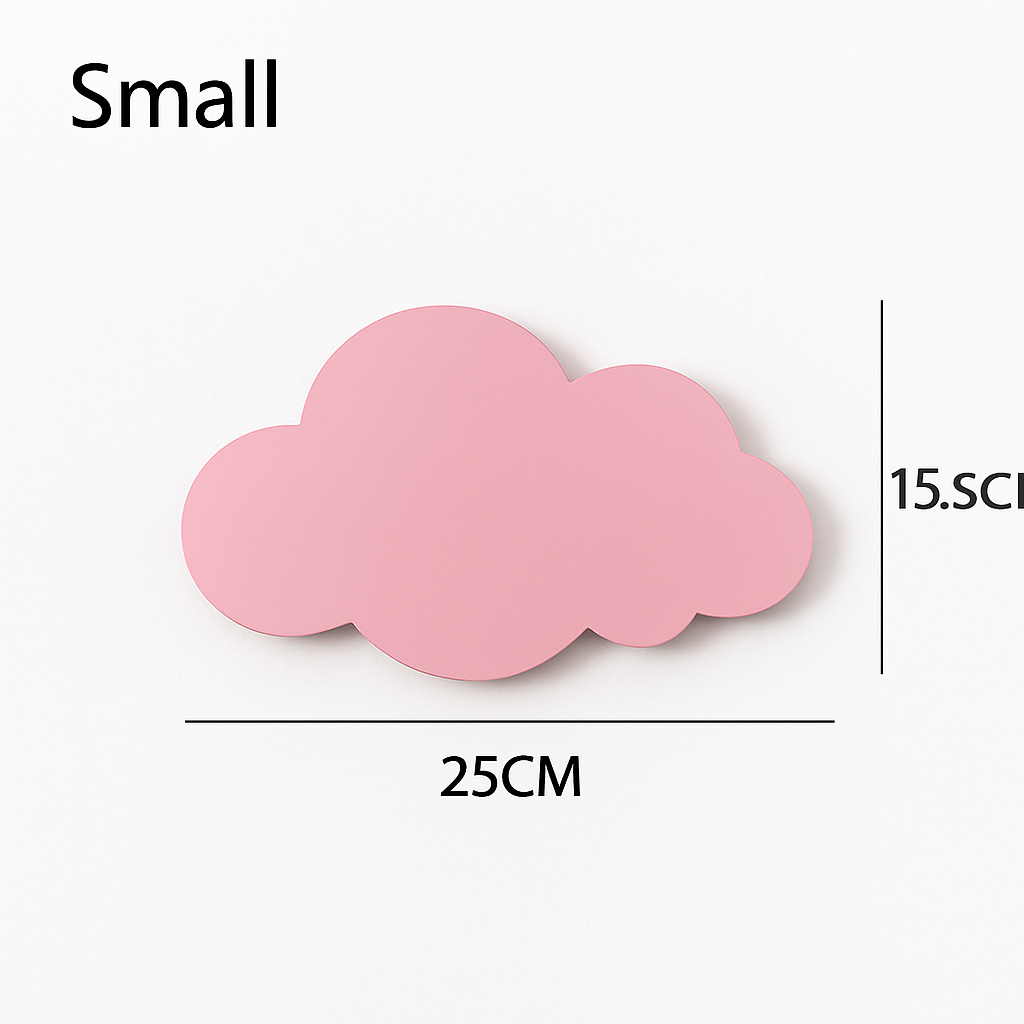 Applique murale en forme de nuage pour chambre de bébé