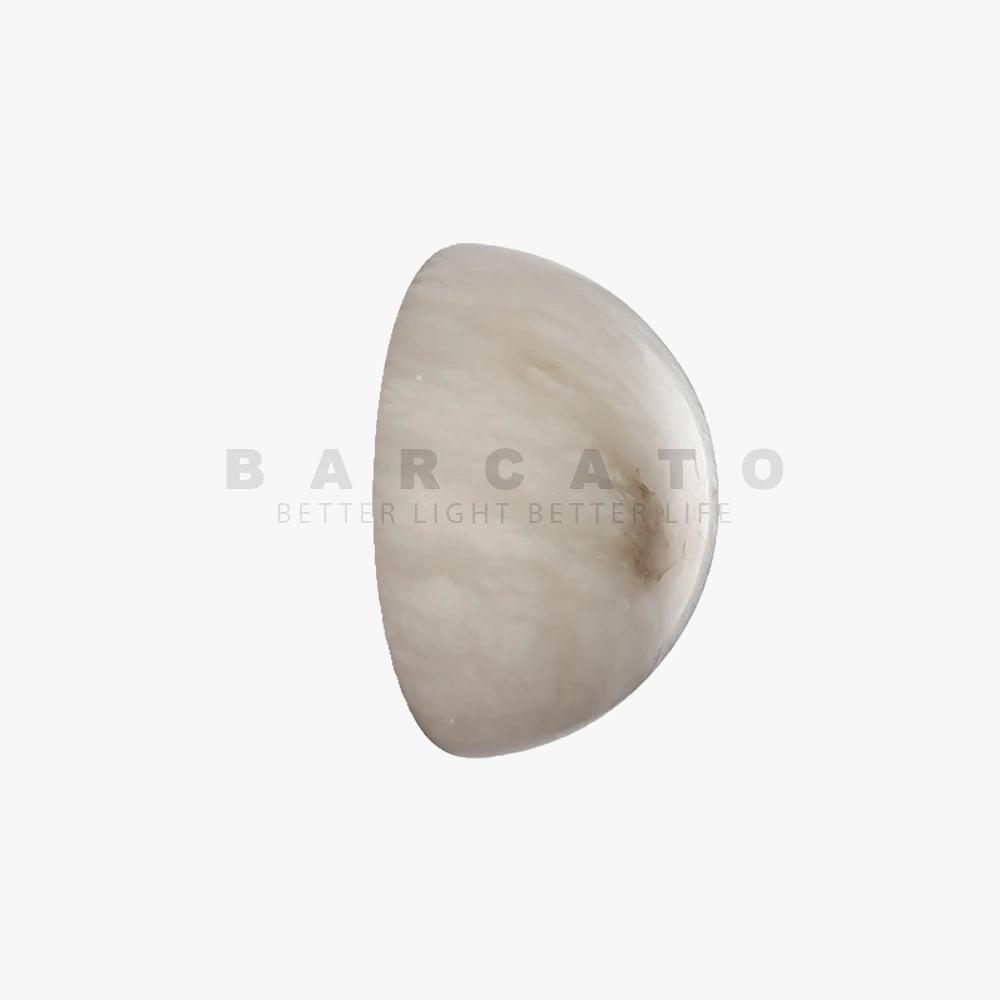 applique murale en marbre dolomite design nordique éclairage intérieur rond