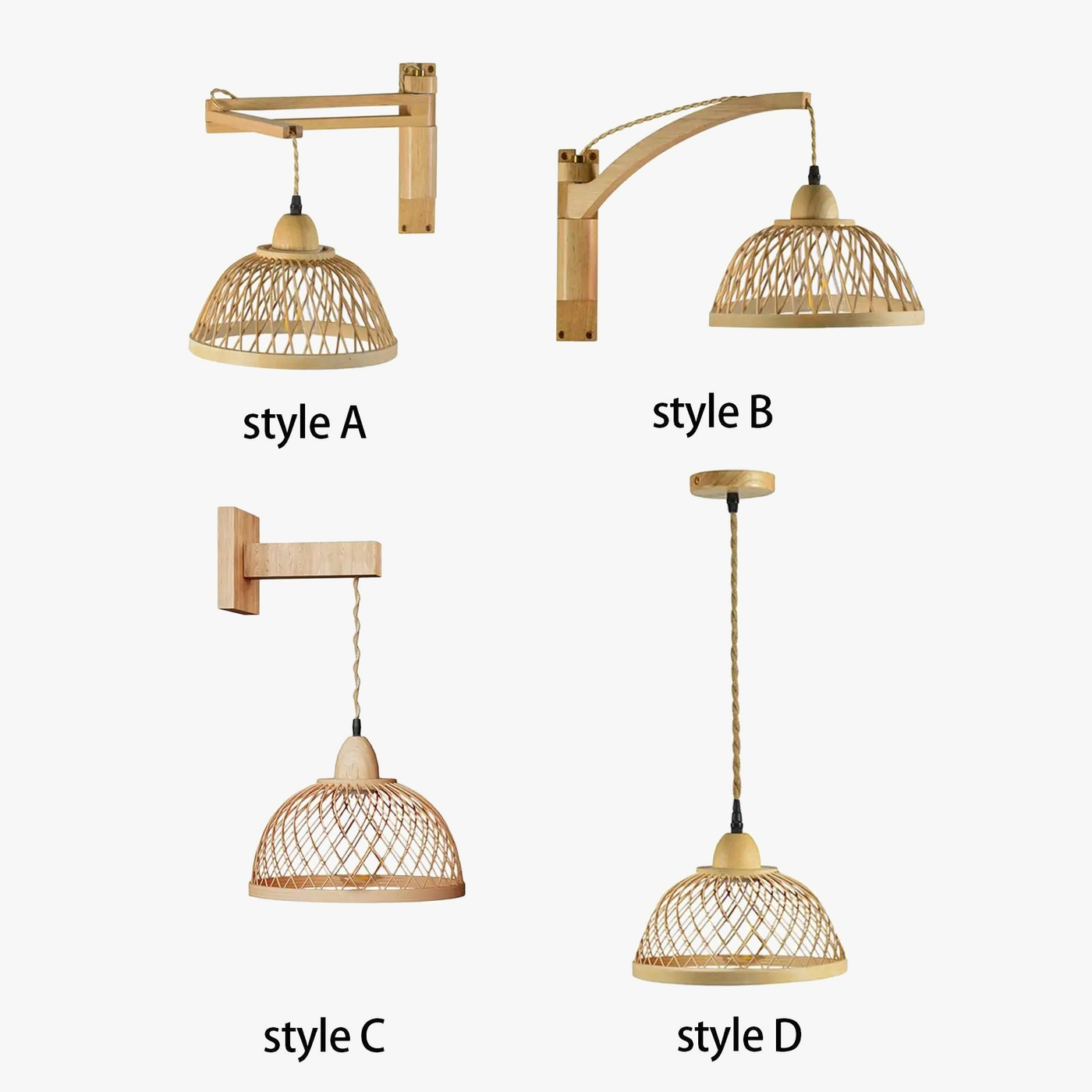 Applique murale en rotin luminaire Boho applique murale applique murale lampe de chevet pour grange salon Loft salle de bain porche