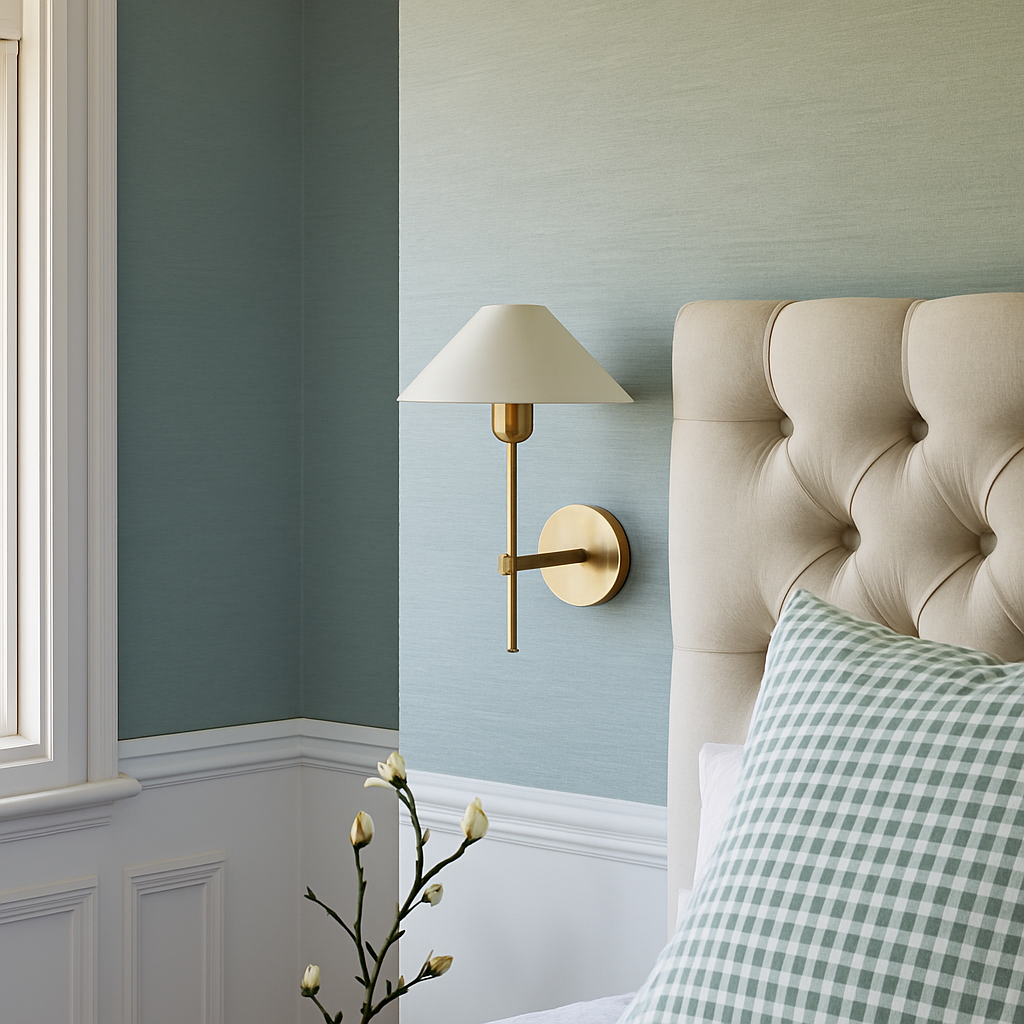 applique murale en tissu style américain design moderne pour éclairage intérieur