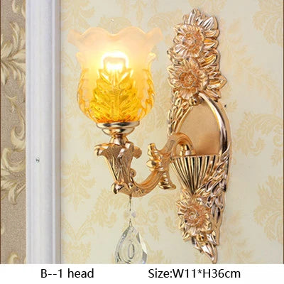 applique murale en verre coloré avec lumières led modernes