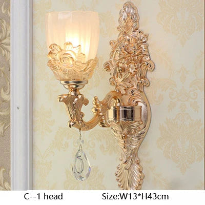 applique murale en verre coloré avec lumières led modernes
