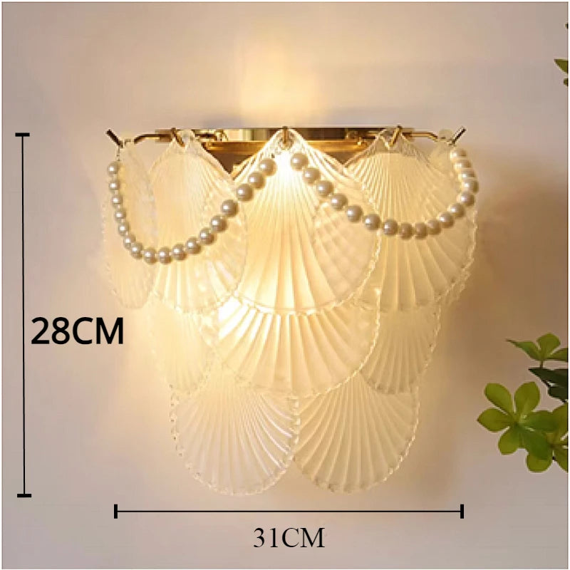 applique murale en verre à led pour décoration moderne intérieure