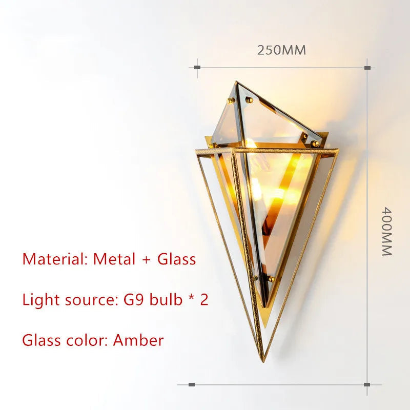 applique murale en verre moderne style nordique pour décoration intérieure