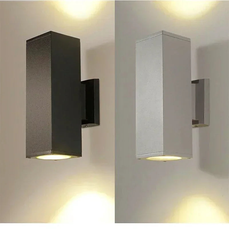 Applique murale extérieure en aluminium avec verre trempé IP65