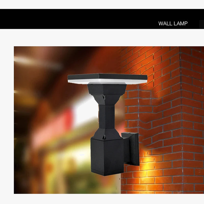applique murale extérieure lampe de jardin étanche pour espaces résidentiels