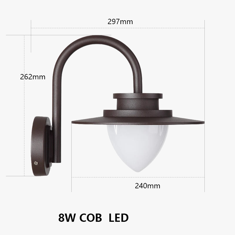 Applique murale extérieure lampe de terrasse 110V décoration éclairage étanche porche jardin porche décoration porte d'entrée terrasse applique murale