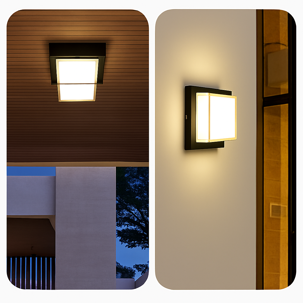 applique murale extérieure à led économique pour éclairage extérieur