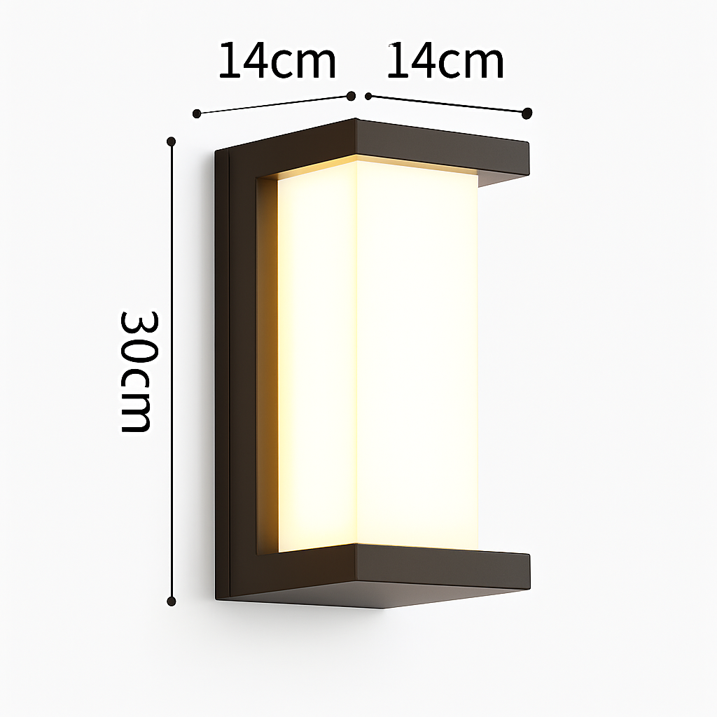 Applique murale extérieure LED Extra Large étanche IP65 Radar détecteur de mouvement LED lumière extérieure applique extérieure éclairage extérieur LED