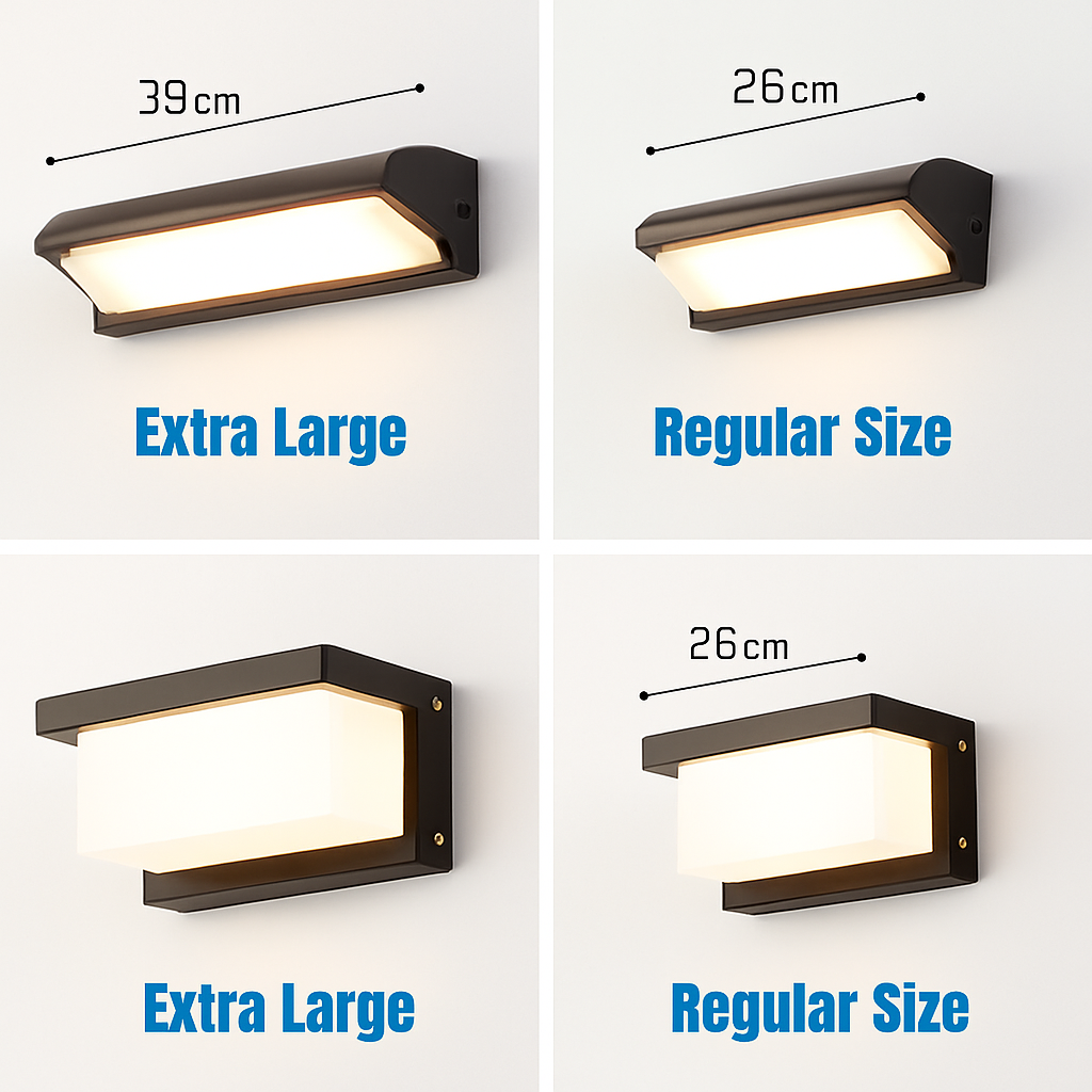 Applique murale extérieure LED Extra Large étanche IP65 Radar détecteur de mouvement LED lumière extérieure applique extérieure éclairage extérieur LED