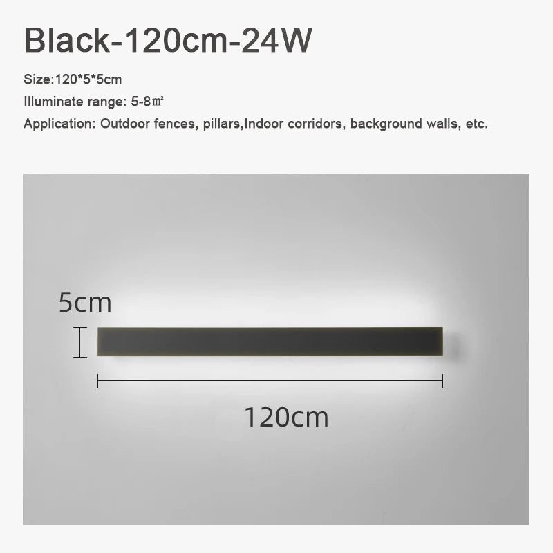 applique murale extérieure led étanche en aluminium pour jardin et terrasse