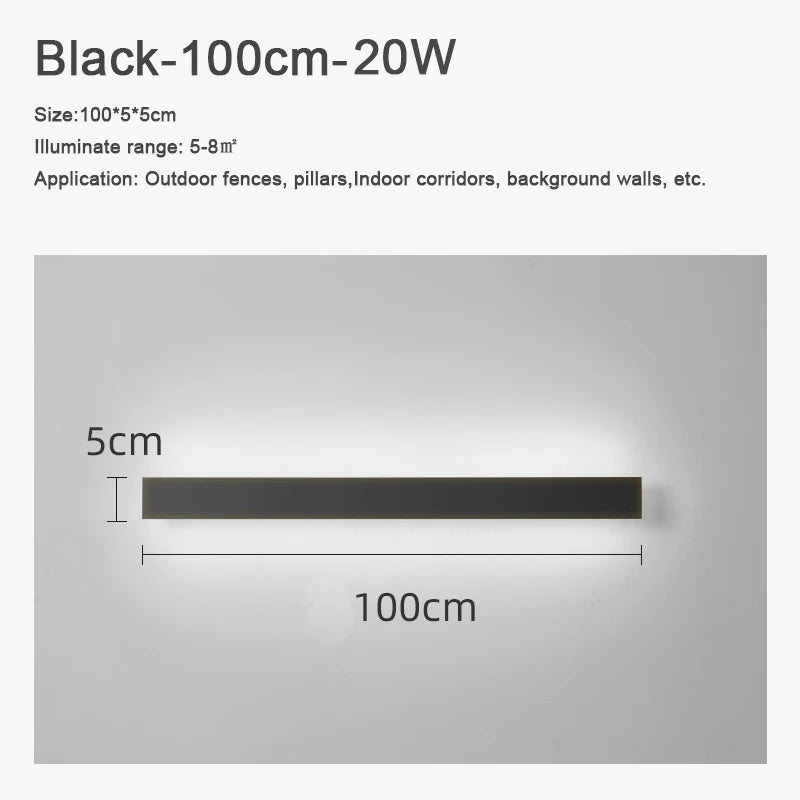 applique murale extérieure led étanche en aluminium pour jardin et terrasse
