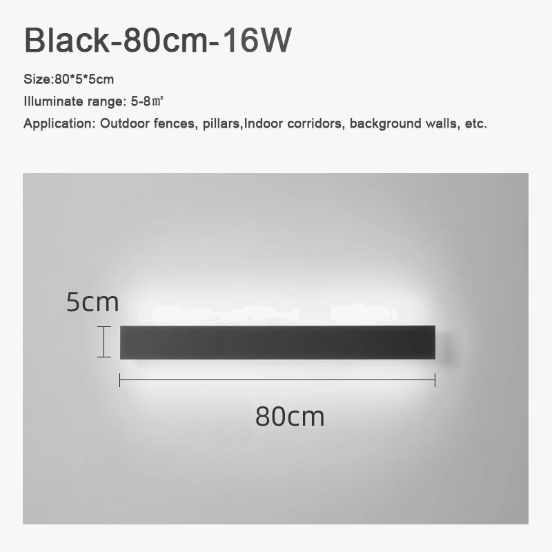 applique murale extérieure led étanche en aluminium pour jardin et terrasse
