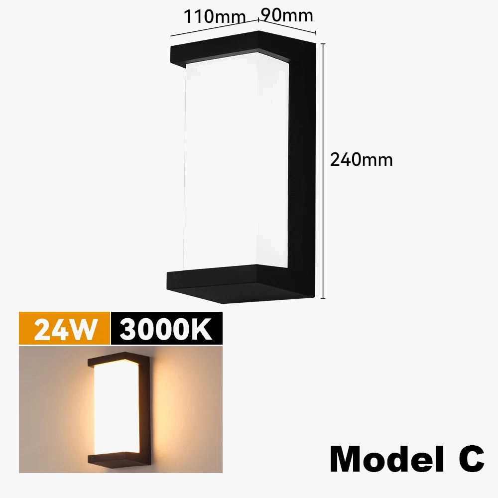 applique murale extérieure led étanche pour éclairage décoratif