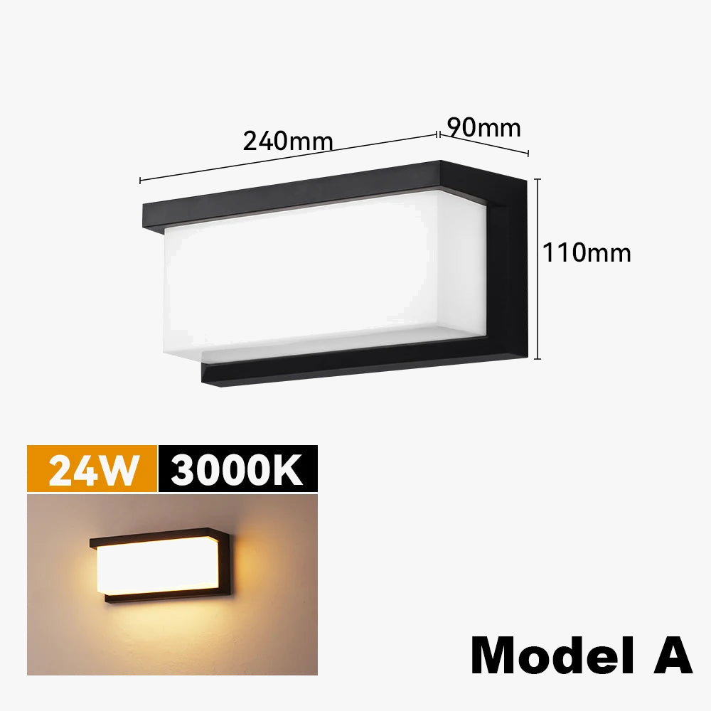applique murale extérieure led étanche pour éclairage décoratif