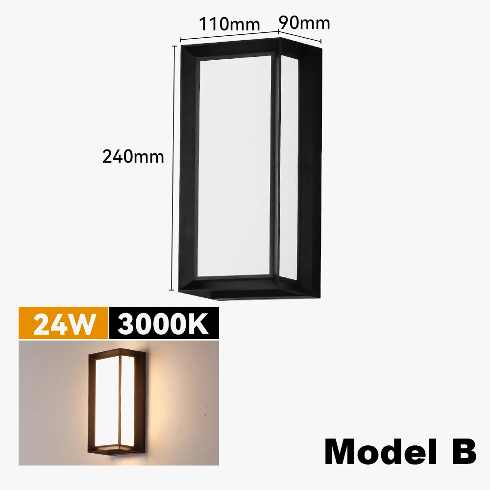 applique murale extérieure led étanche pour éclairage décoratif