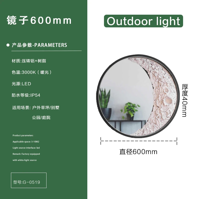 applique murale extérieure moderne à led imperméable pour jardin et villa