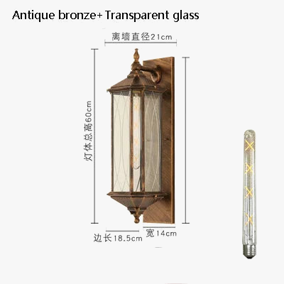 applique murale extérieure moderne style européen créatif et simple