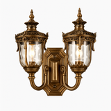 applique murale extérieure étanche double tête style européen rétro