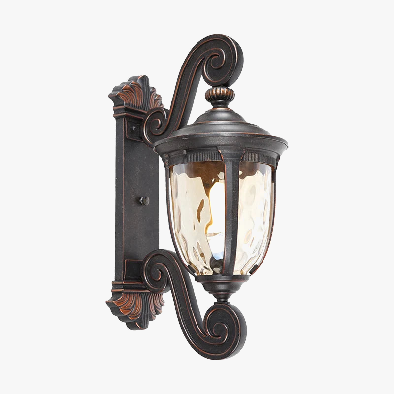 applique murale extérieure étanche à lumière led vintage en aluminium