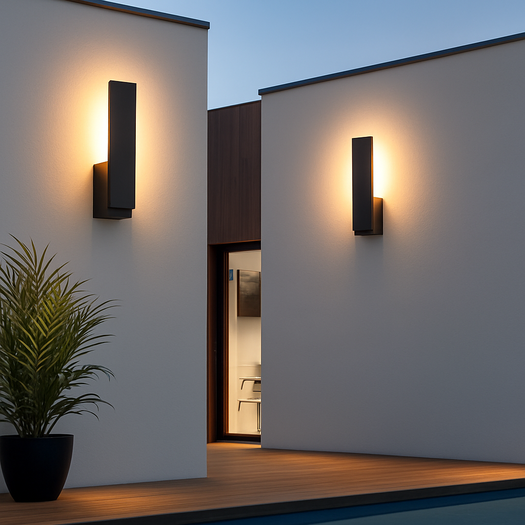 applique murale extérieure étanche moderne en aluminium pour balcon