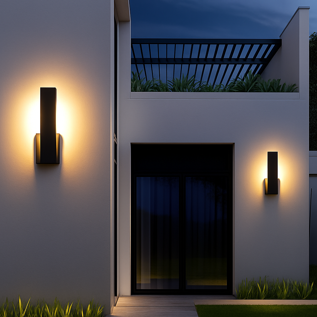 applique murale extérieure étanche moderne en aluminium pour balcon