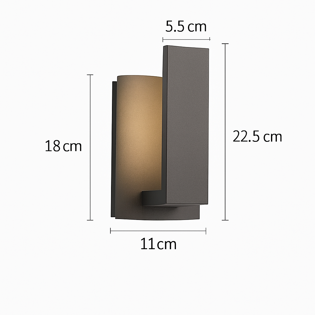 applique murale extérieure étanche moderne en aluminium pour balcon