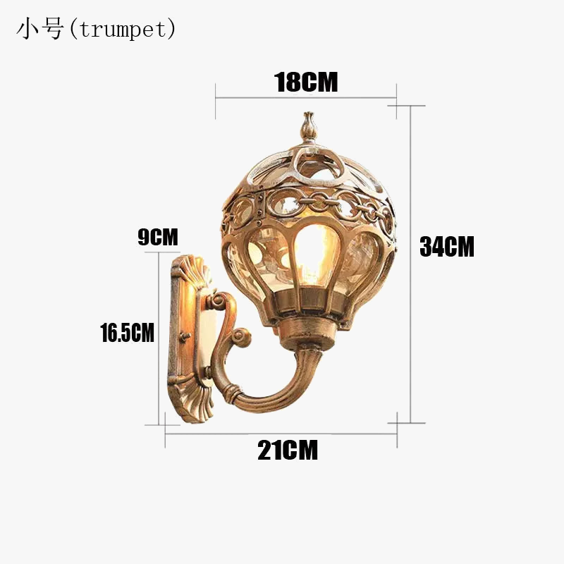 applique murale extérieure étanche pour jardin et décoration