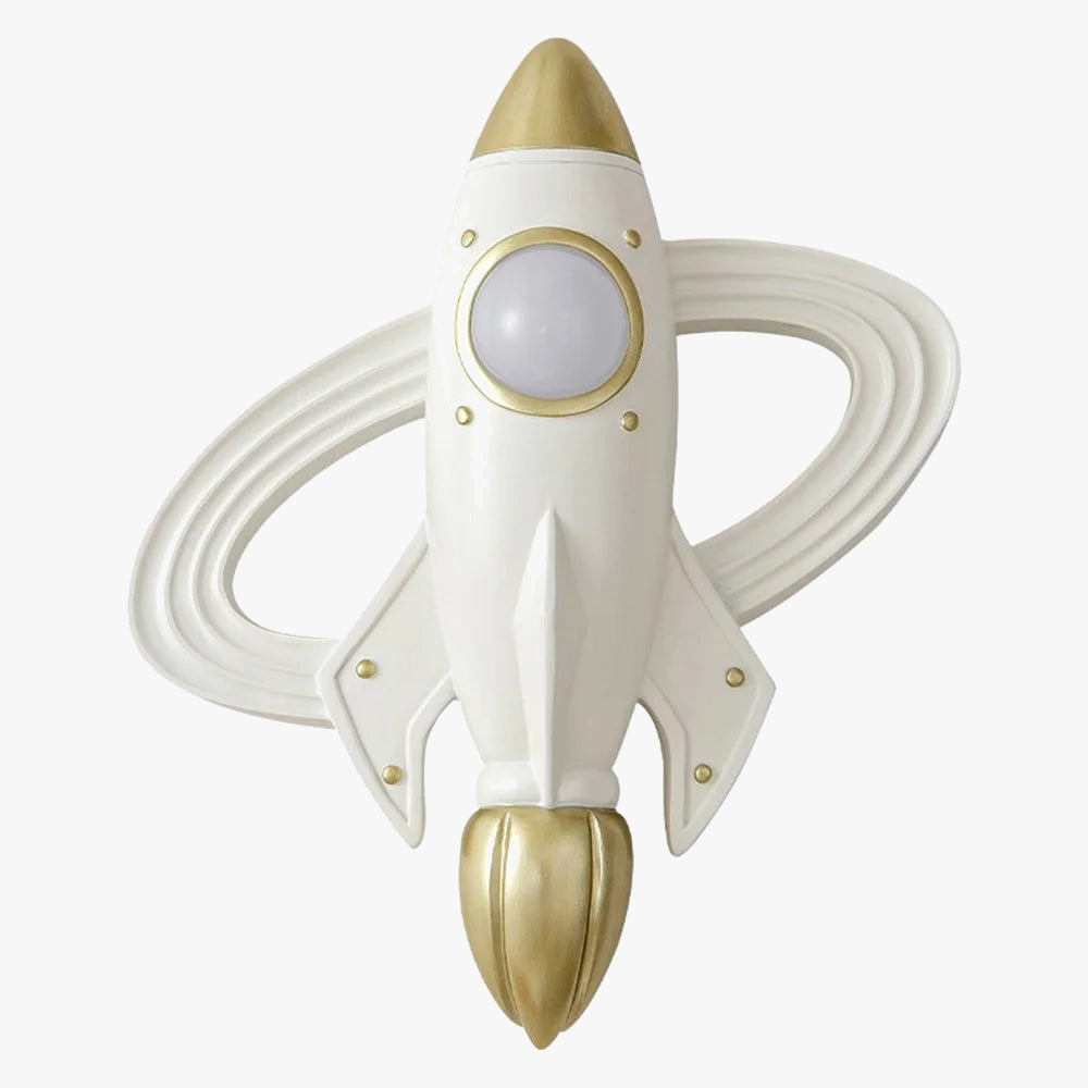 applique murale fusée spatiale led pour chambre enfant avec télécommande