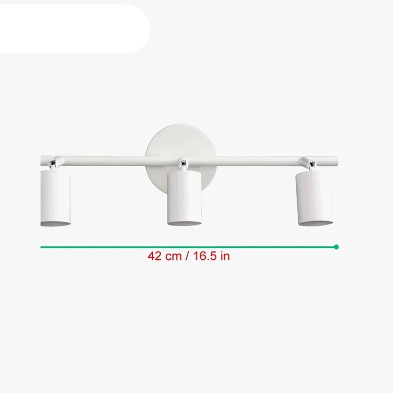 applique murale industrielle rétro multi-têtes minimaliste led
