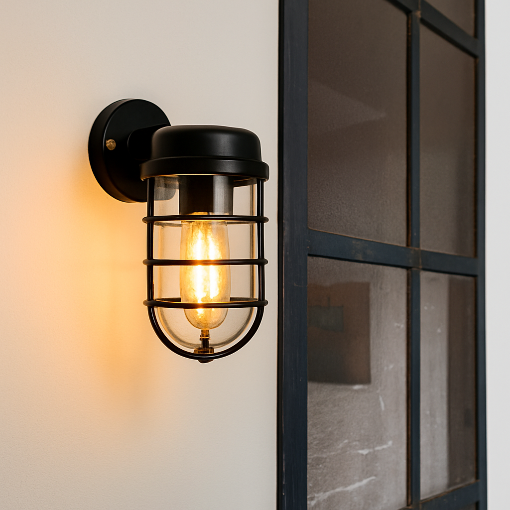 applique murale industrielle rétro étanche pour extérieur led
