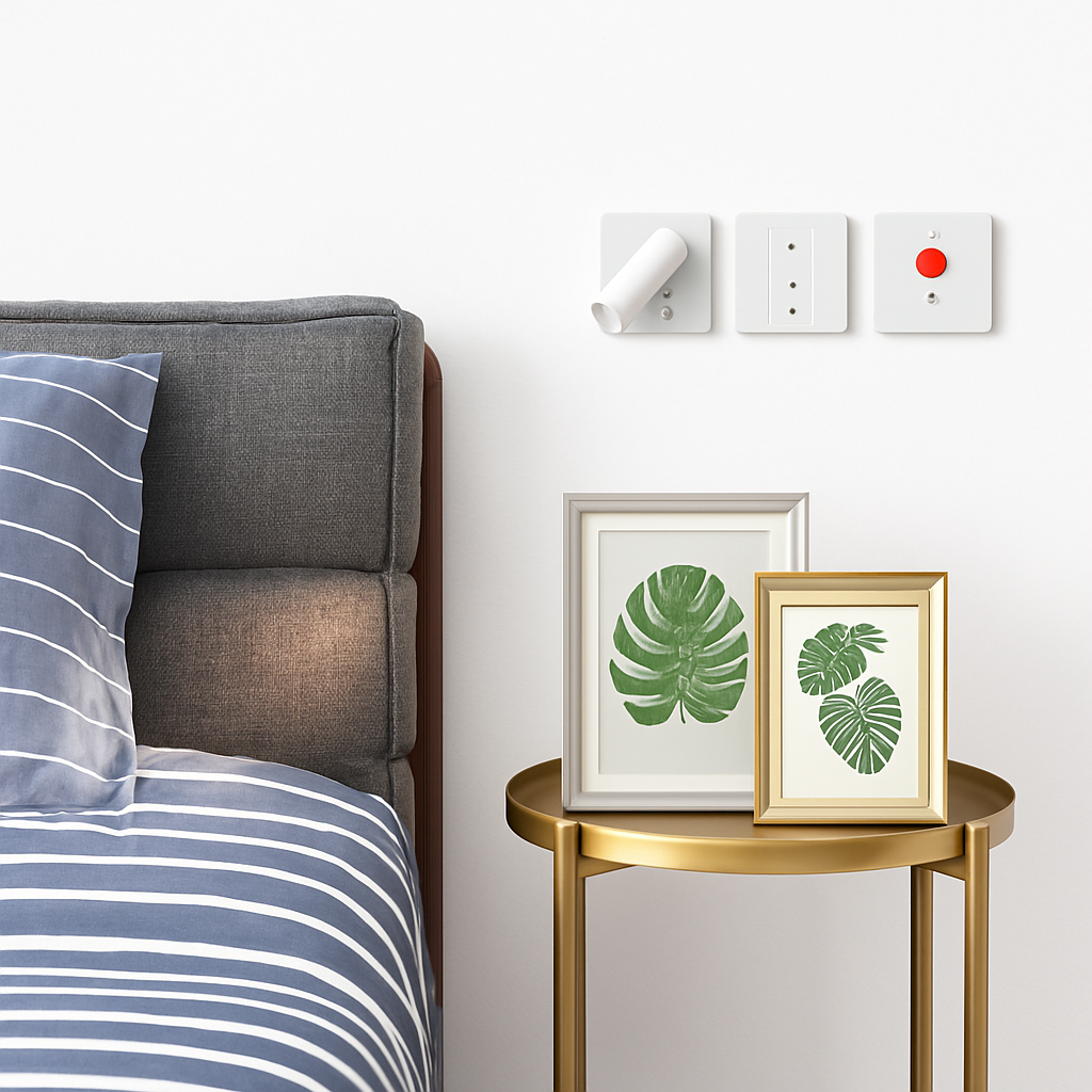 applique murale intégrée led à intensité variable avec interrupteur
