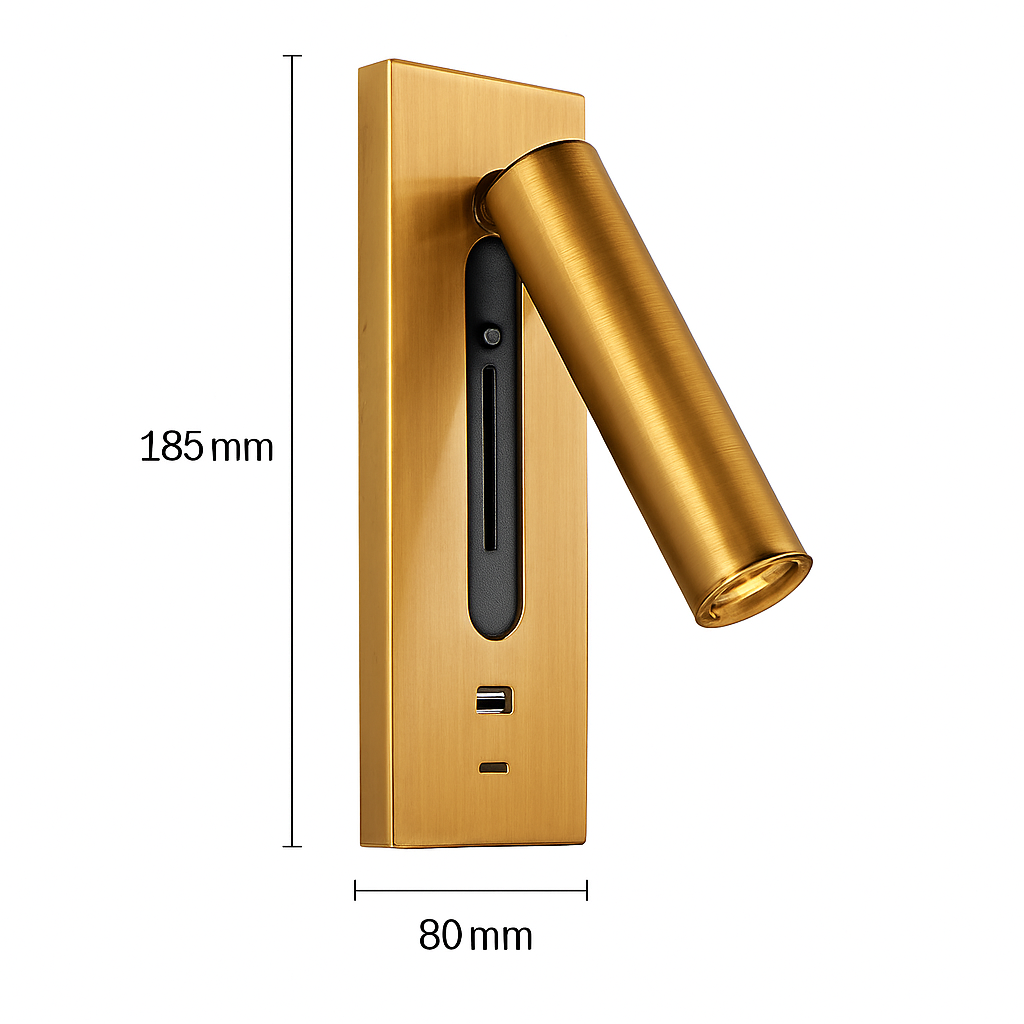 Applique murale intérieure 110-240V 3W avec chargement USB