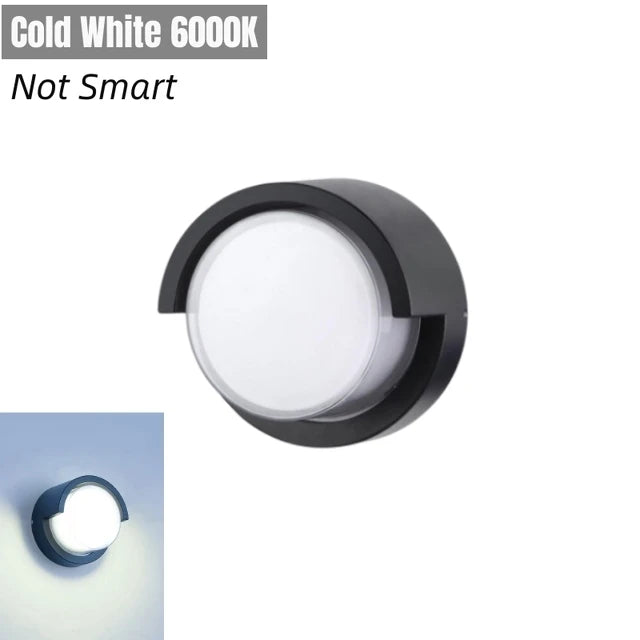 Applique murale intelligentes d'extérieur Tuya Wifi LED 10W Cube RGB App applique à intensité variable étanche jardin Alexa Google maison applique murale AC85-265V