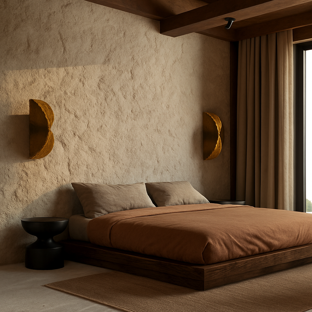 applique murale japonaise en rotin tissé avec corde de chanvre rétro