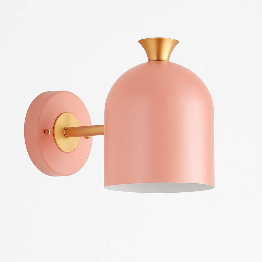 Applique murale LED abat-jour arrondi orientable de couleur Deco