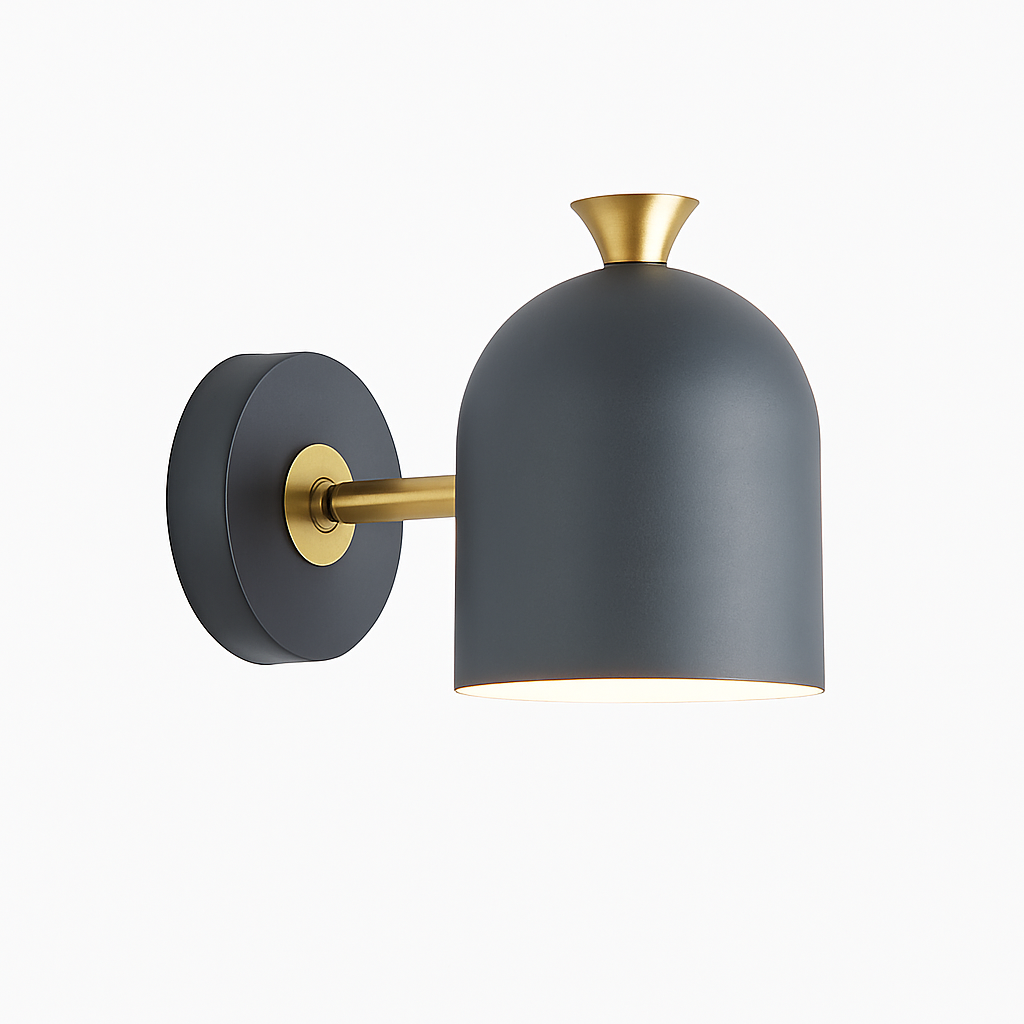 Applique murale LED abat-jour arrondi orientable de couleur Deco