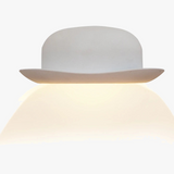 applique murale chapeau à LED aluminium design minimaliste