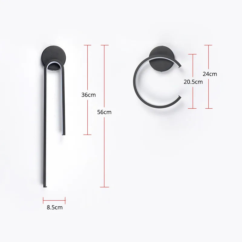 applique murale led aluminium silicone