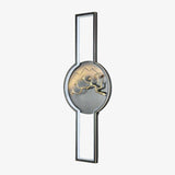 Applique murale LED avec cercle design style japonais
