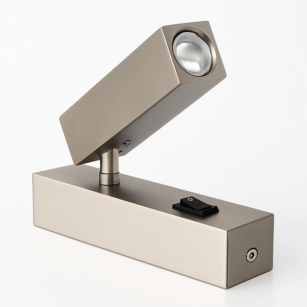 applique murale à led avec interrupteur et port usb rotative 350 degrés